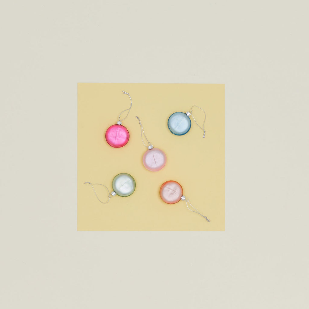 French Macaron Ornament, Set of 5