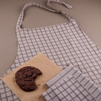 Essential Apron and Towel Bundle - Light Grey/Dark Grey