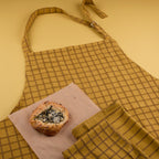 Essential Apron and Towel Bundle - Mustard/Bronze