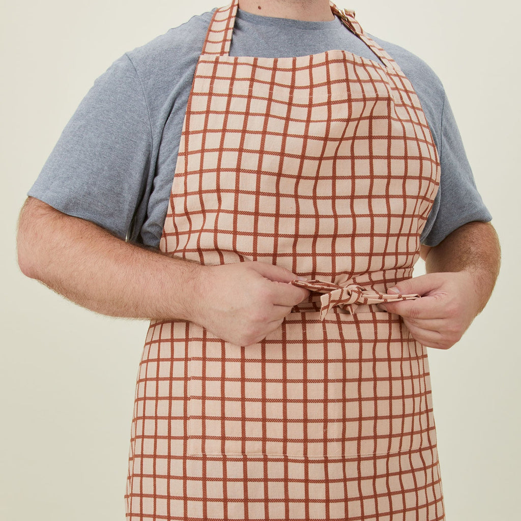 Essential Apron and Towel Bundle - Blush/Terracotta