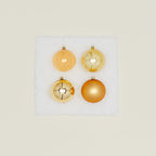 Medium Glass Ornament Set - Gold