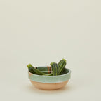 Marbleized Green Glazed Bowl