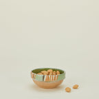 Marbleized Green Glazed Bowl