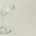 Hand Blown Coupe, Set of 2 - Optic