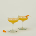 Hand Blown Coupe, Set of 2 - Optic