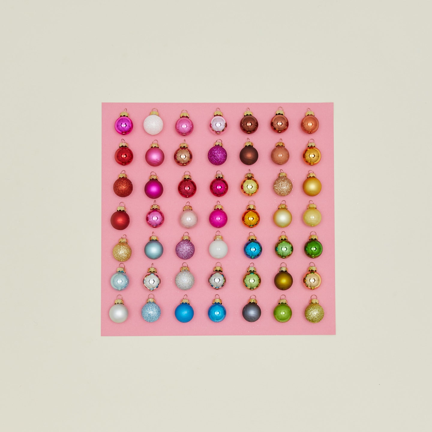 Merry + Bright Mini Ornaments, Set of 49