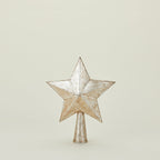 5 Point Star Tree Topper - Antique Silver