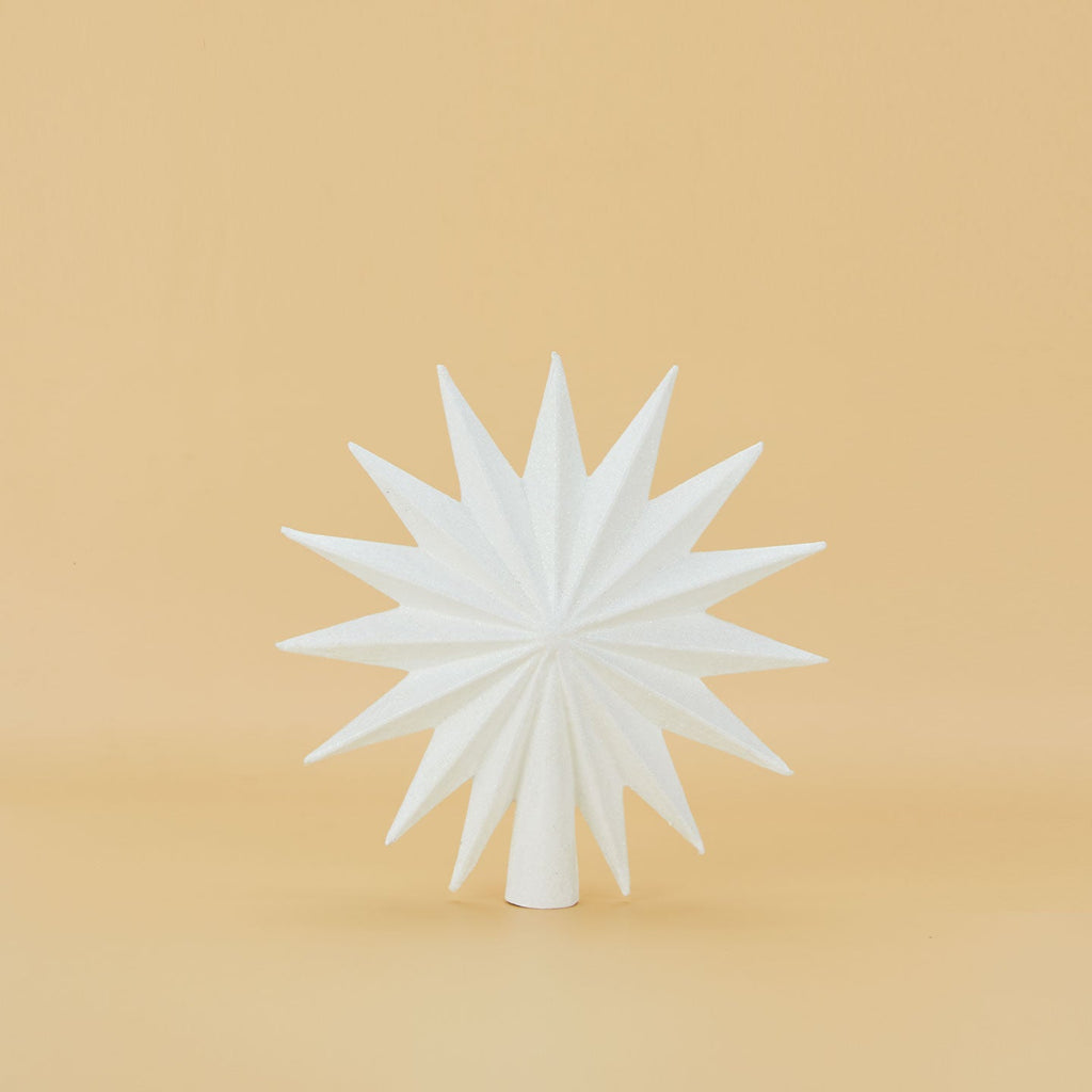 16 Point Star Tree Topper - White