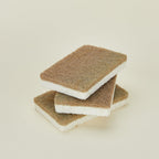 Cellulose and Walnut Sponge, Set of 3