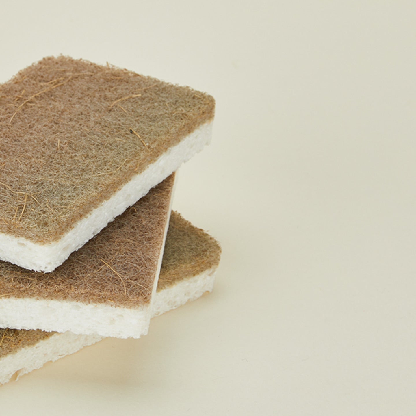 Cellulose and Walnut Sponge, Set of 3