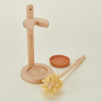 Wooden Toilet Brush with Stand