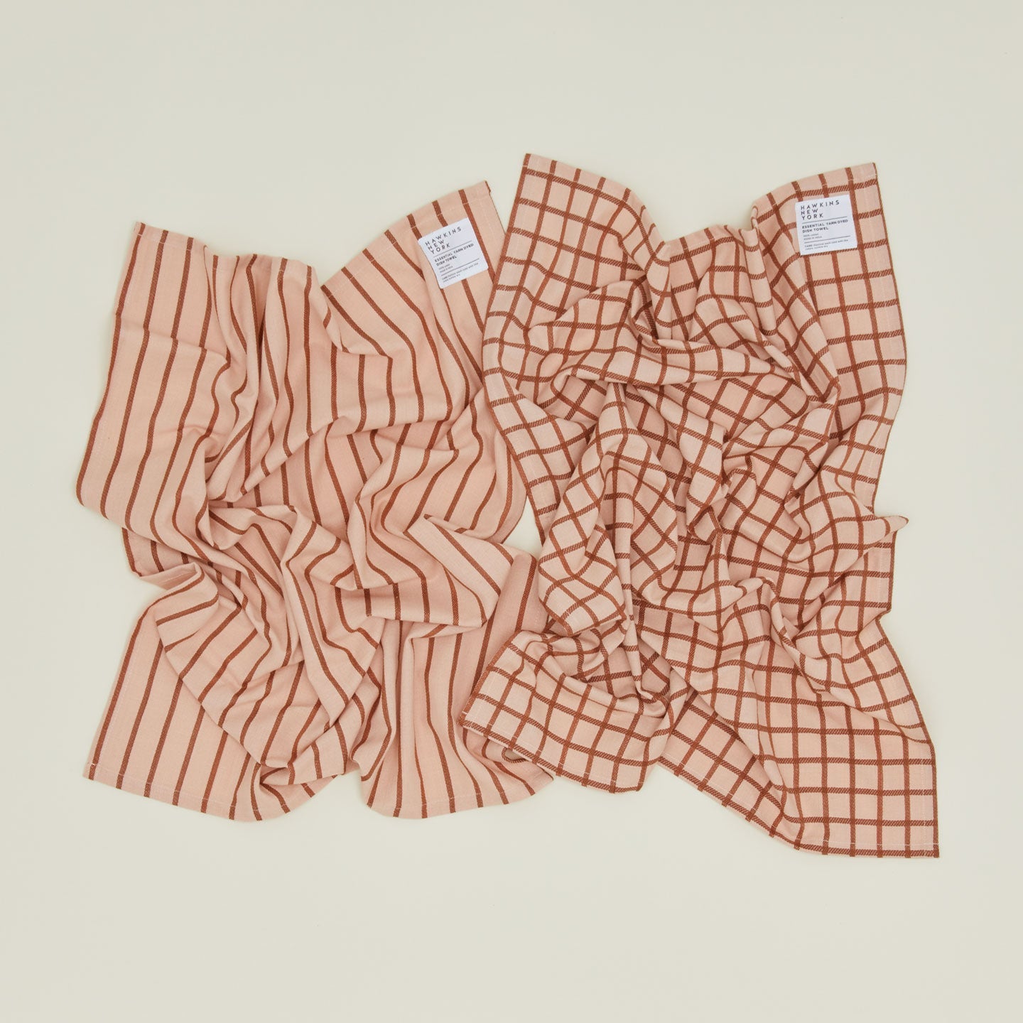 Essential Apron and Towel Bundle - Blush/Terracotta