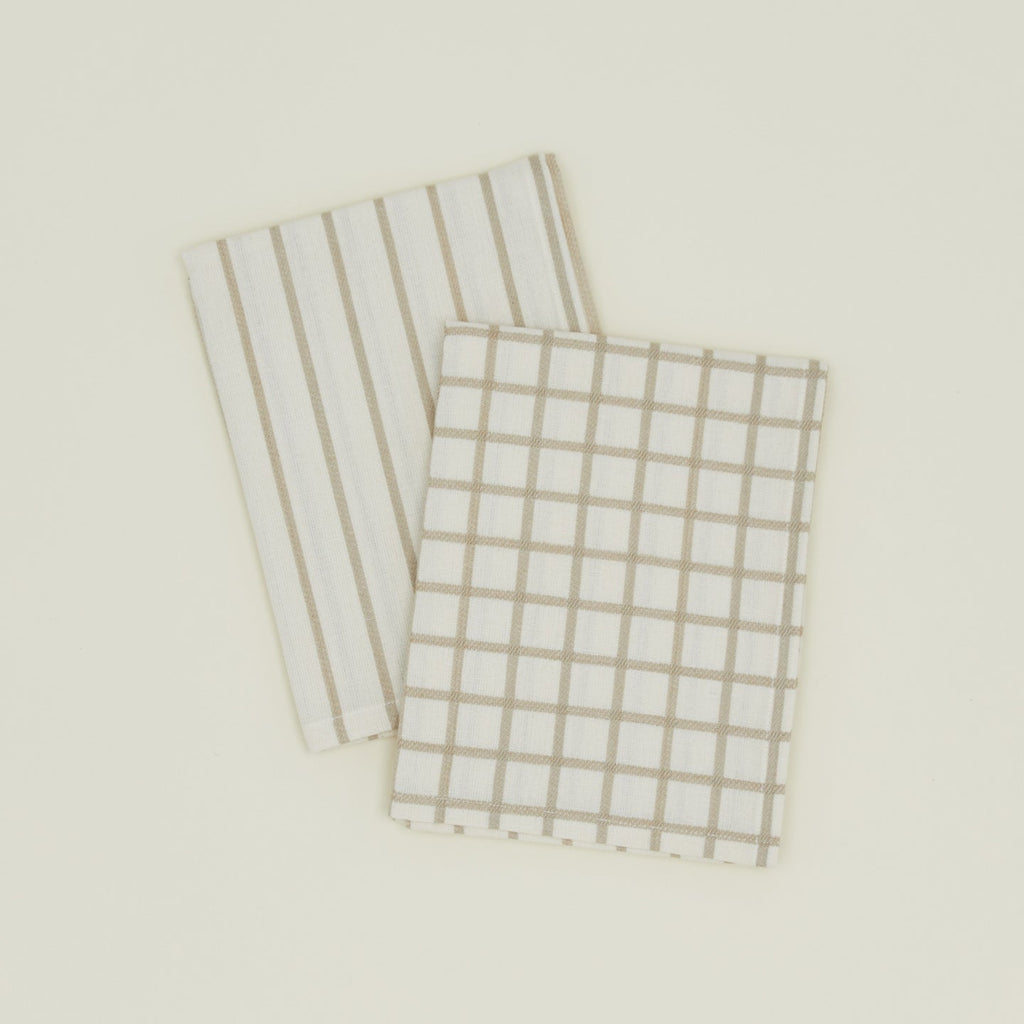 Essential Apron and Towel Bundle - Ivory/Flax