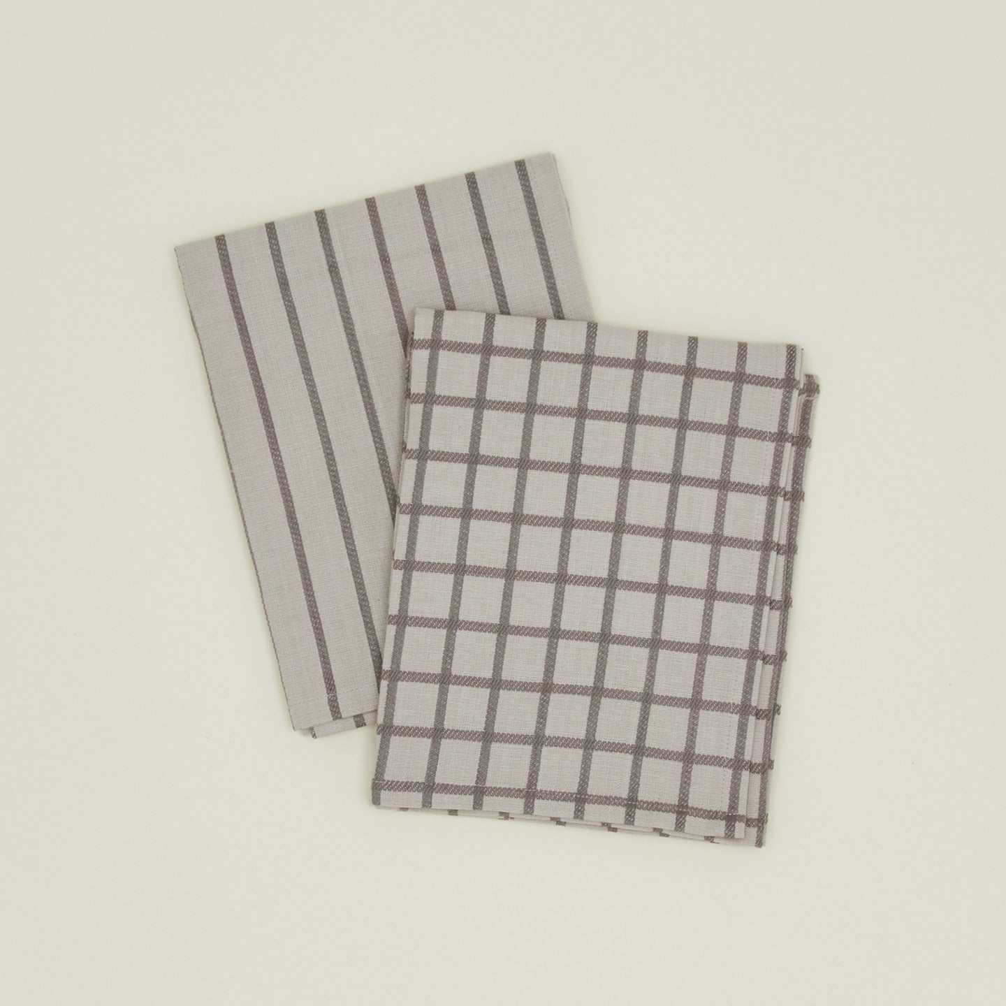 Essential Apron and Towel Bundle - Light Grey/Dark Grey