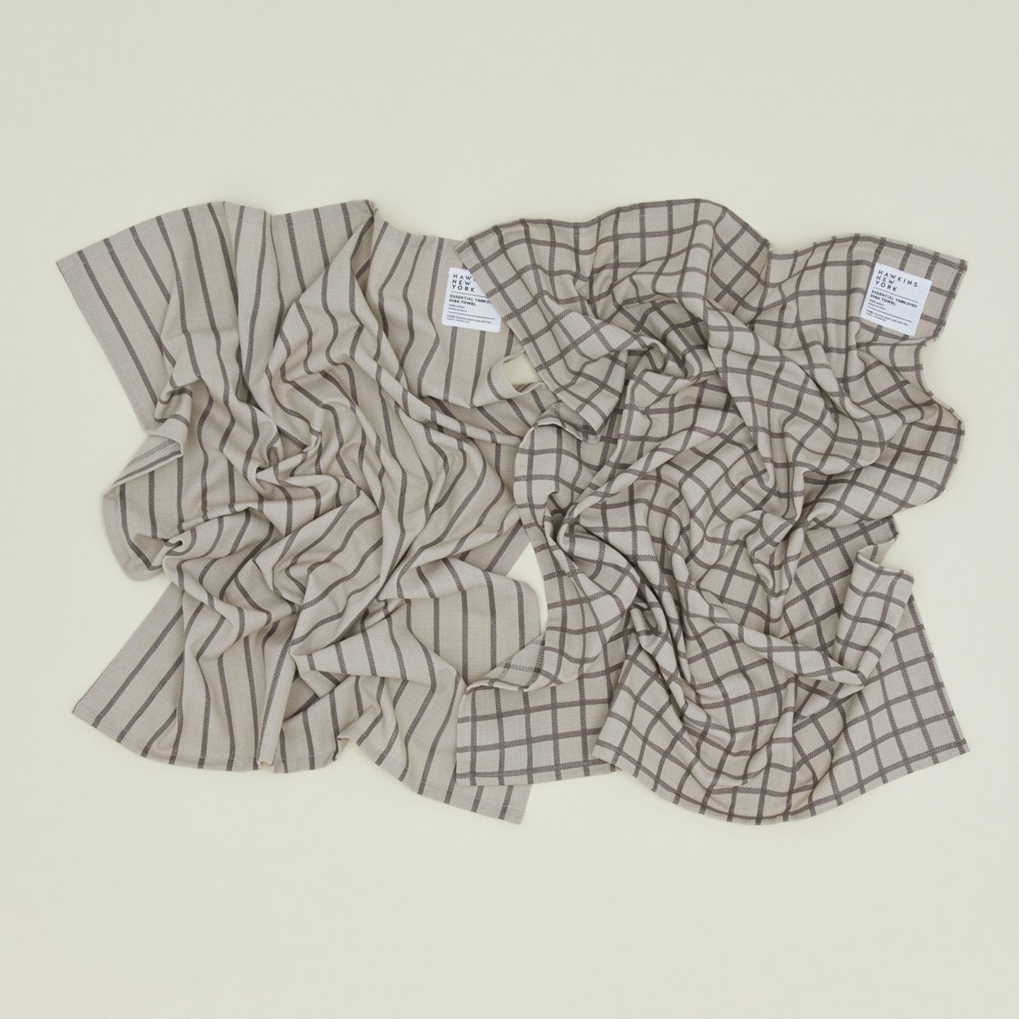 Essential Apron and Towel Bundle - Light Grey/Dark Grey