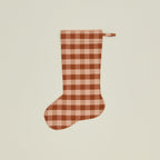 Essential Gingham Stocking - Blush/Terracotta