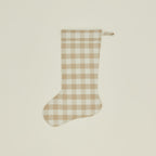 Essential Gingham Stocking - Ivory/Flax