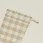 Essential Gingham Stocking - Ivory/Flax