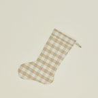 Essential Gingham Stocking - Ivory/Flax