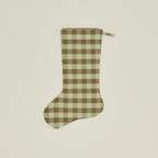 Essential Gingham Stocking - Sage/Olive