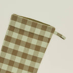 Essential Gingham Stocking - Sage/Olive