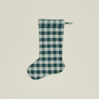 Essential Gingham Stocking - Sky/Peacock