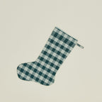 Essential Gingham Stocking - Sky/Peacock