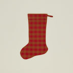 Essential Gingham Stocking - Red/Terracotta