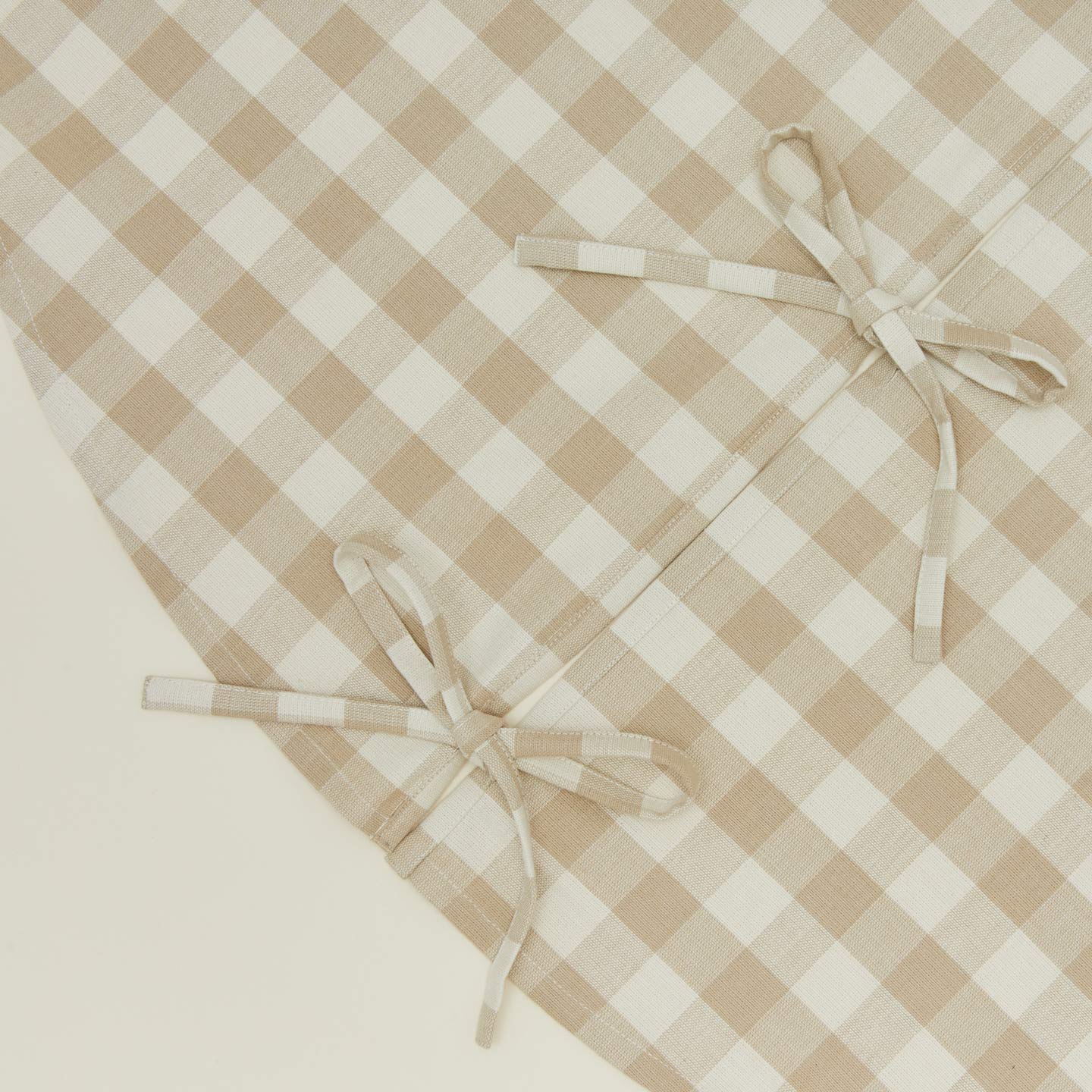 Essential GIngham Tree Skirt - Ivory/Flax