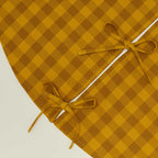 Essential GIngham Tree Skirt - Mustard/Bronze