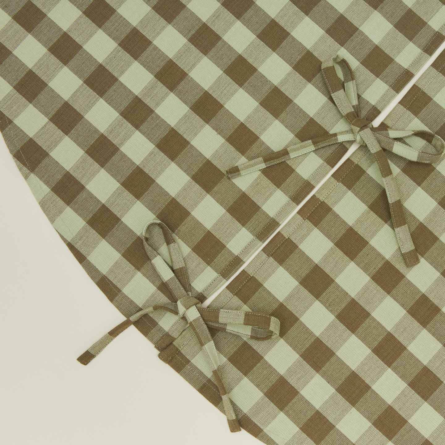 Essential GIngham Tree Skirt - Sage/Olive