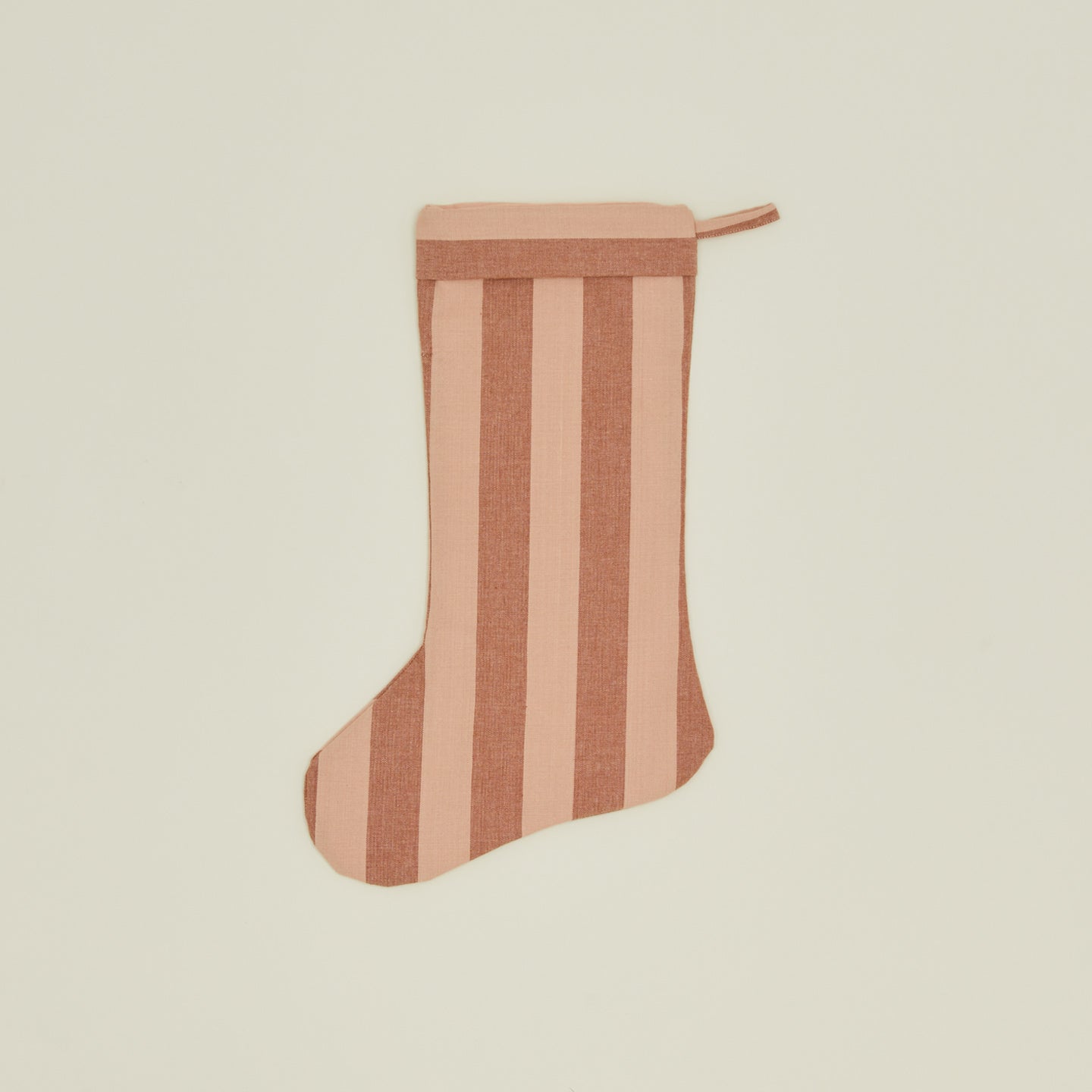 Essential Striped Stocking - Blush/Terracotta