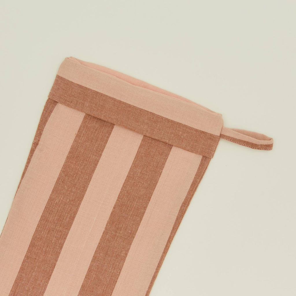 Essential Striped Stocking - Blush/Terracotta