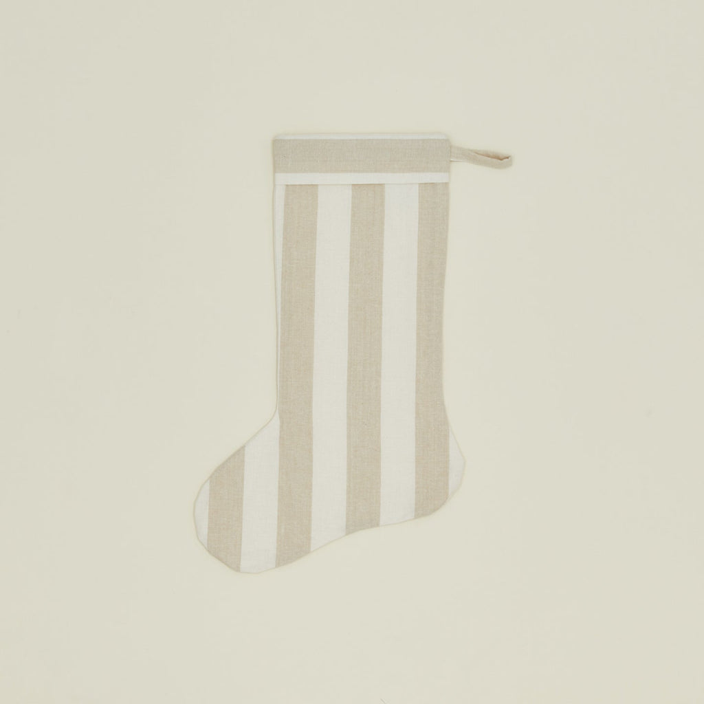 Essential Striped Stocking - Ivory/Flax