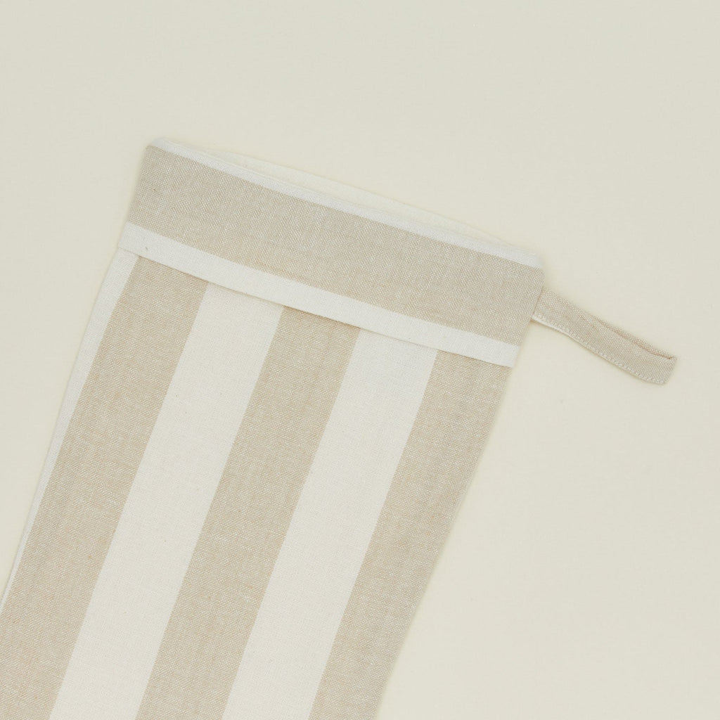 Essential Striped Stocking - Ivory/Flax