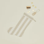 Essential Striped Stocking - Ivory/Flax
