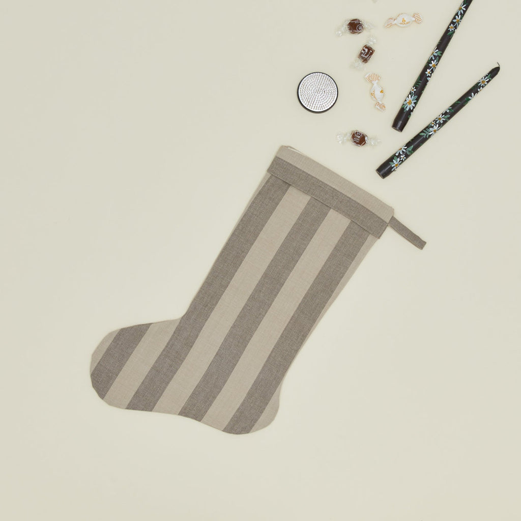 Essential Striped Stocking - Light Grey/Dark Grey
