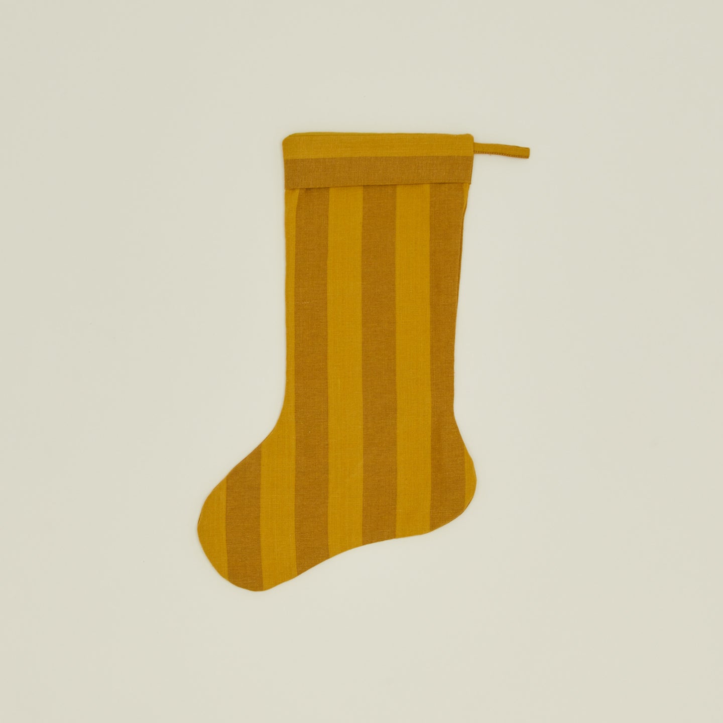 Essential Striped Stocking - Mustard/Bronze