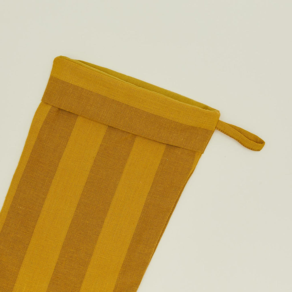 Essential Striped Stocking - Mustard/Bronze