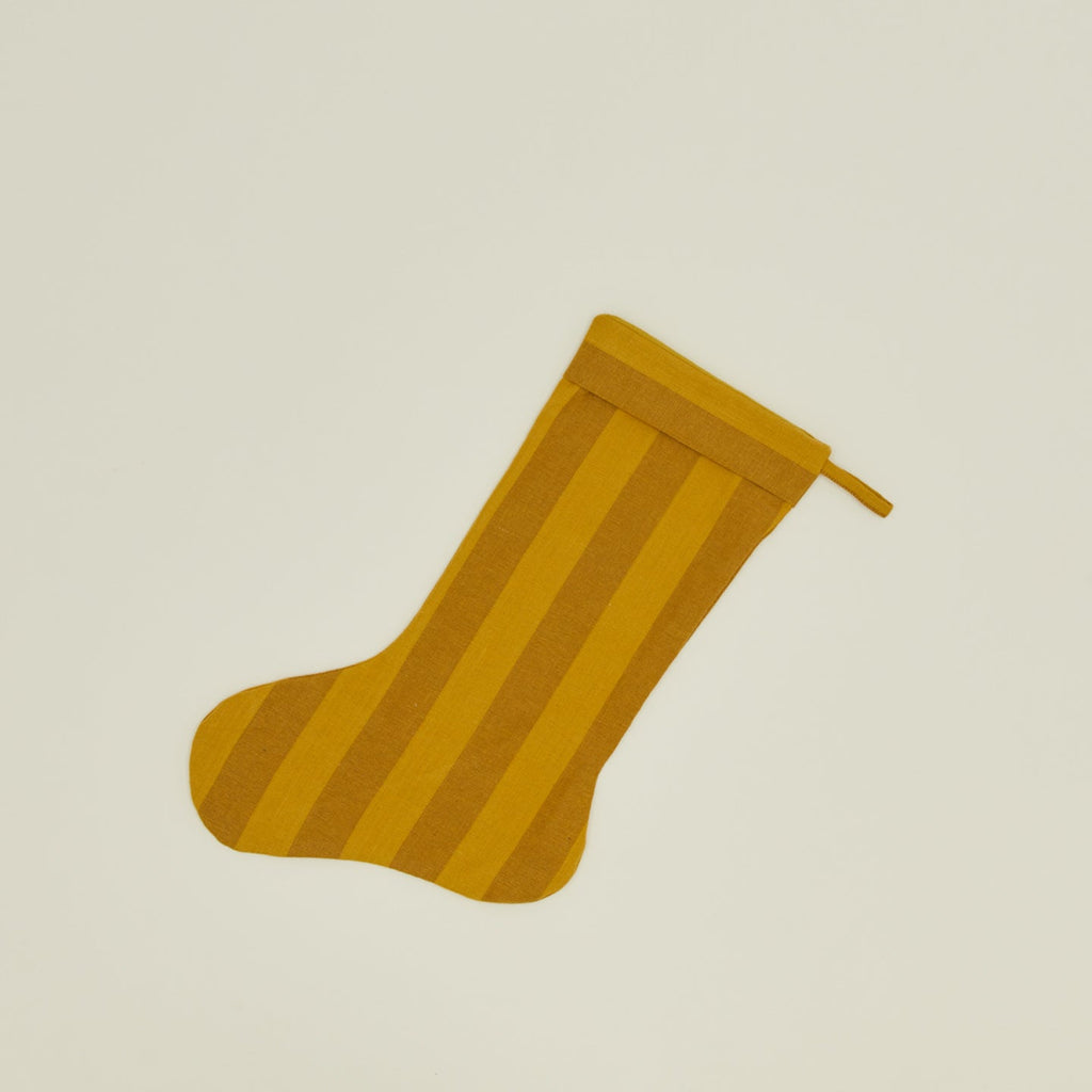 Essential Striped Stocking - Mustard/Bronze