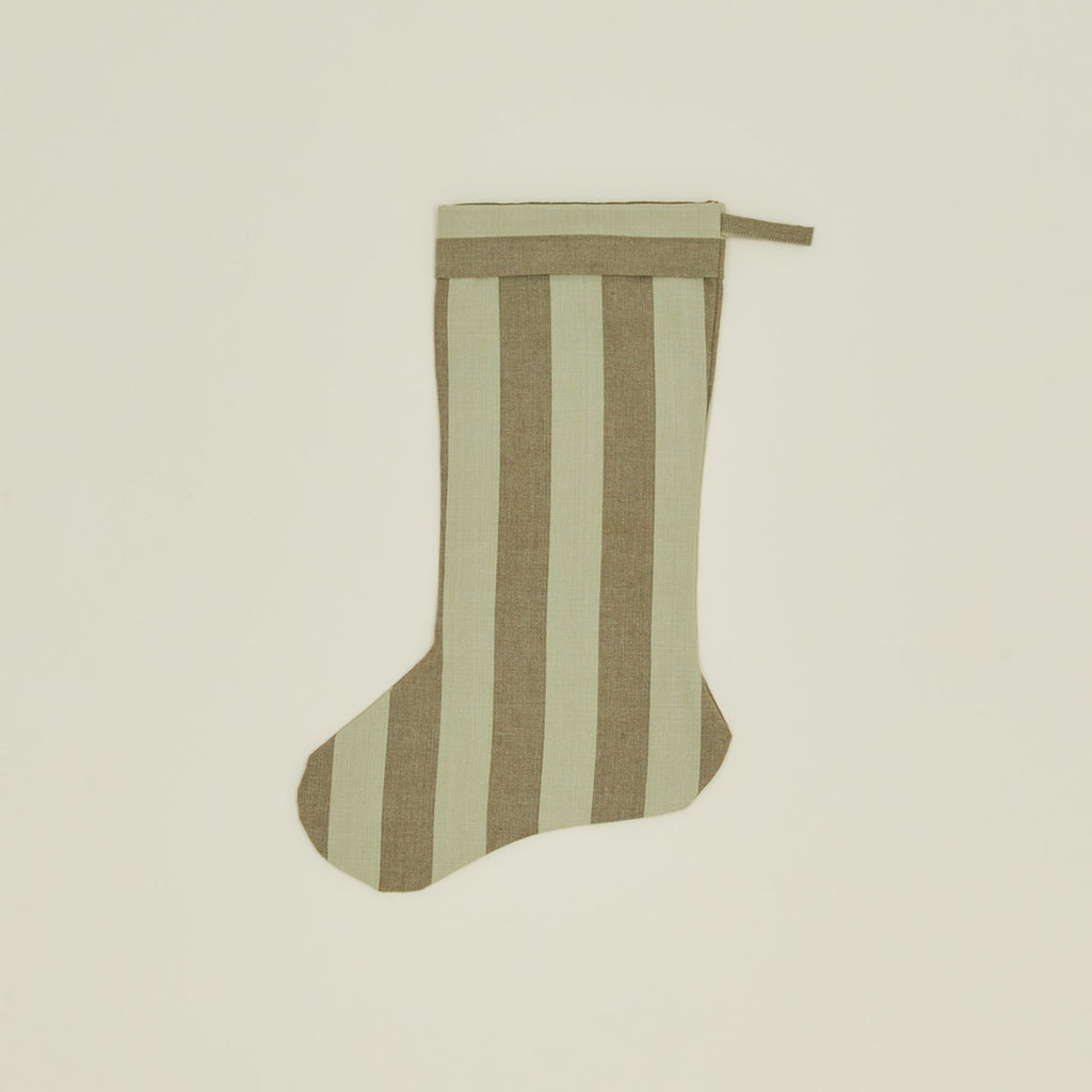 Essential Striped Stocking - Sage/Olive