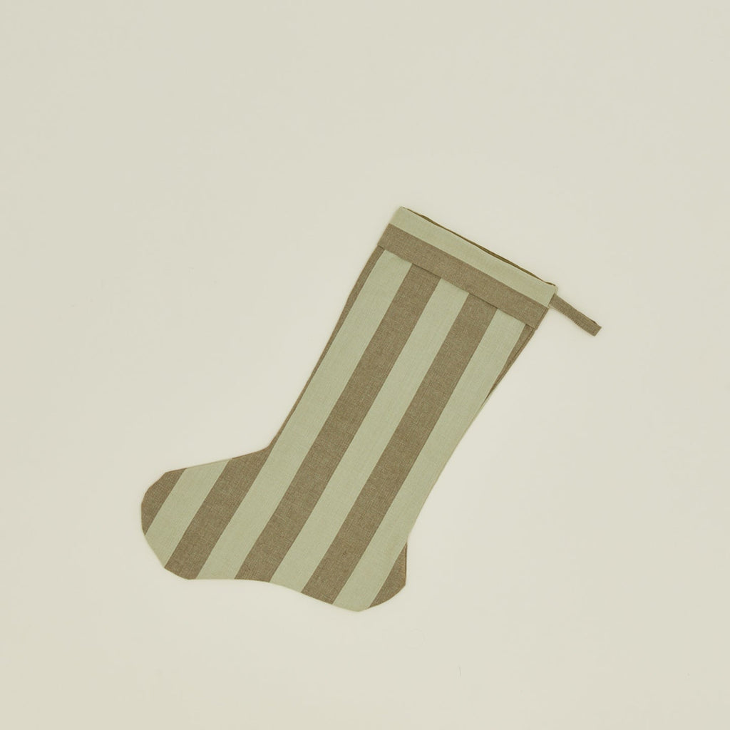 Essential Striped Stocking - Sage/Olive