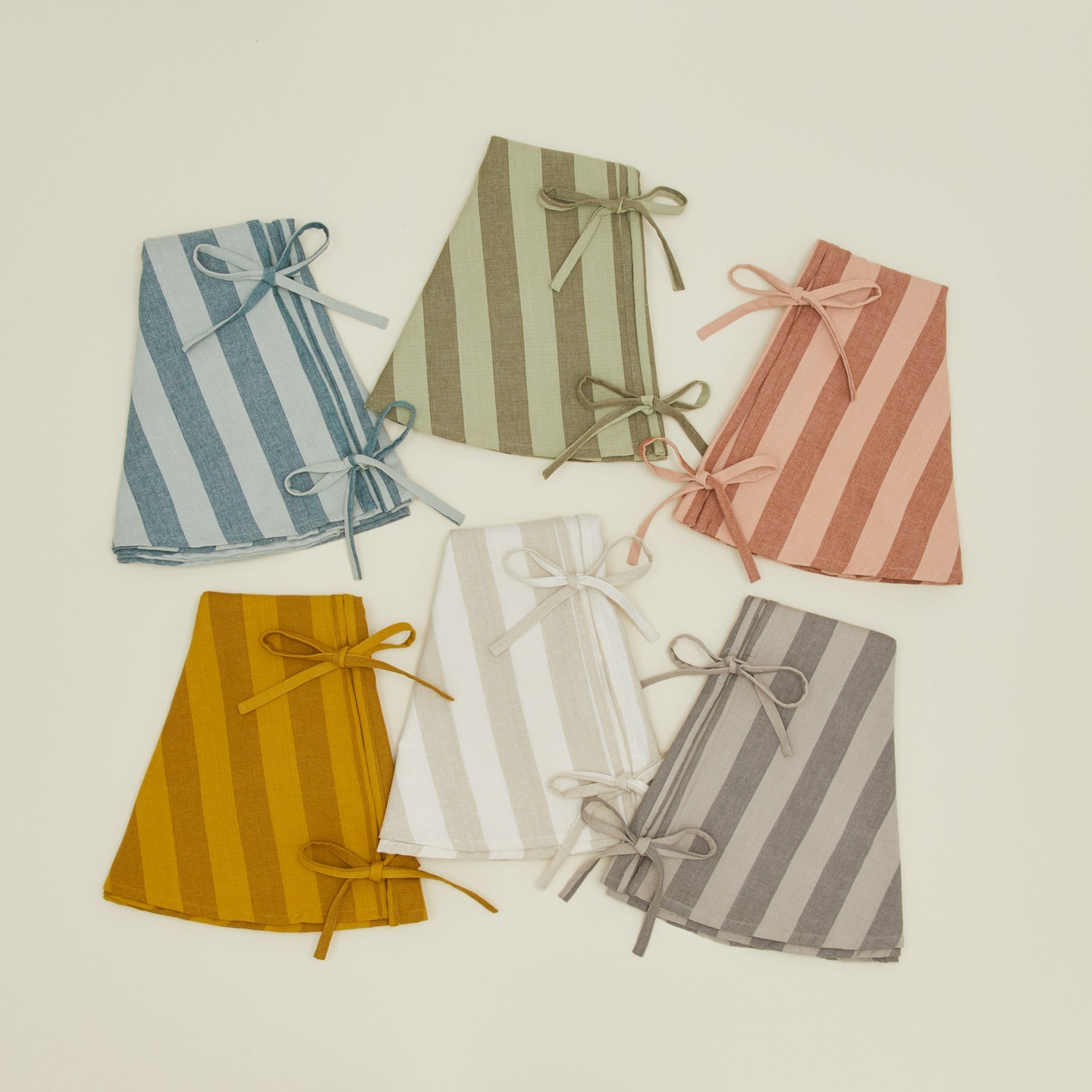 Essential Striped Tree Skirt - Blush/Terracotta