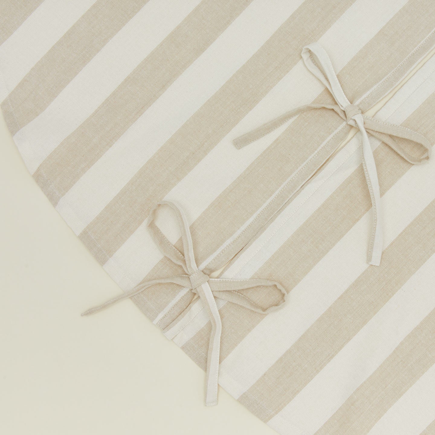 Essential Striped Tree Skirt - Ivory/Flax