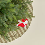 Essential Striped Tree Skirt - Sage/Olive