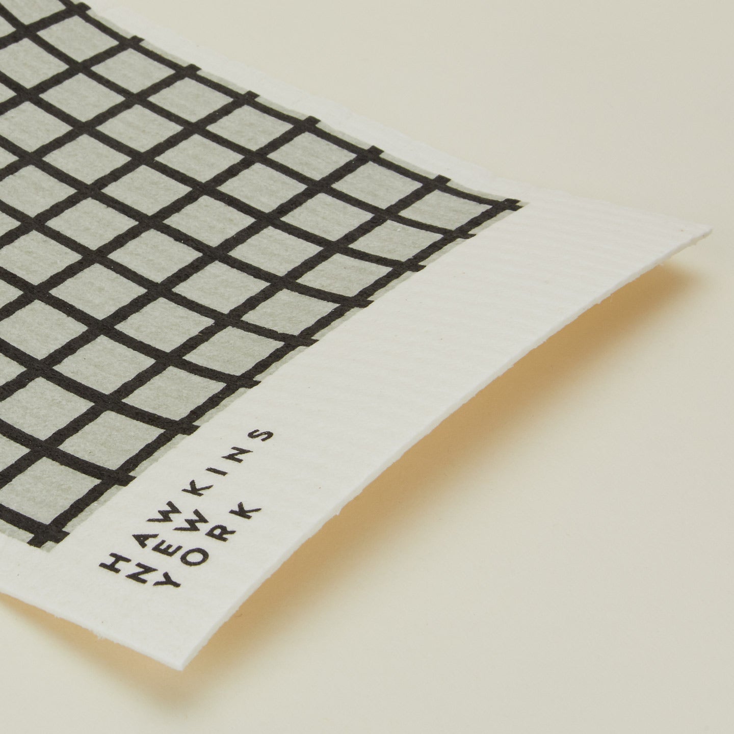 Essential Swedish Dishcloth, Set of 6 - Light Grey/Black