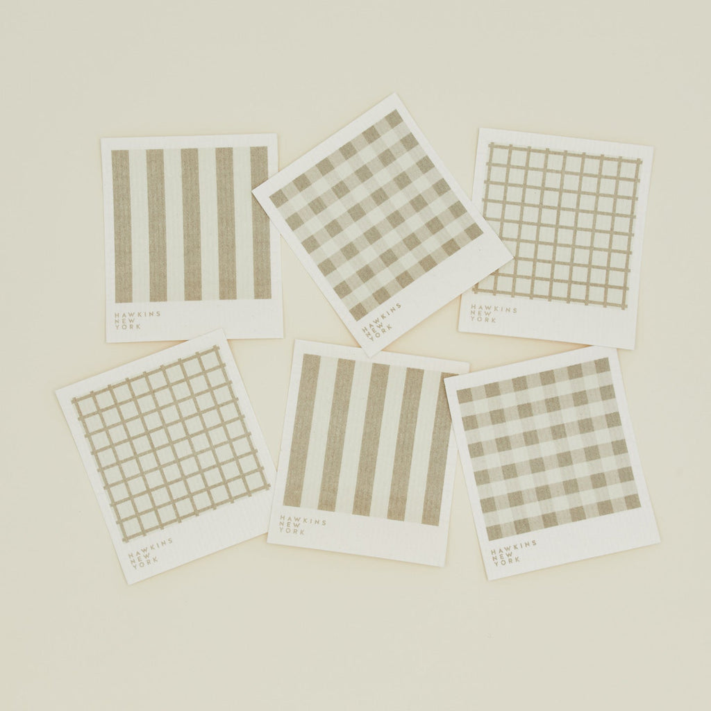 Essential Swedish Dishcloth, Set of 6 - Ivory/Flax