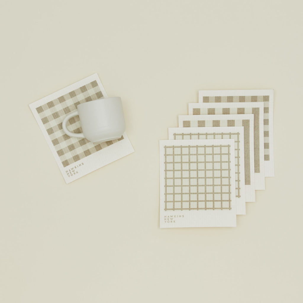 Essential Swedish Dishcloth, Set of 6 - Ivory/Flax