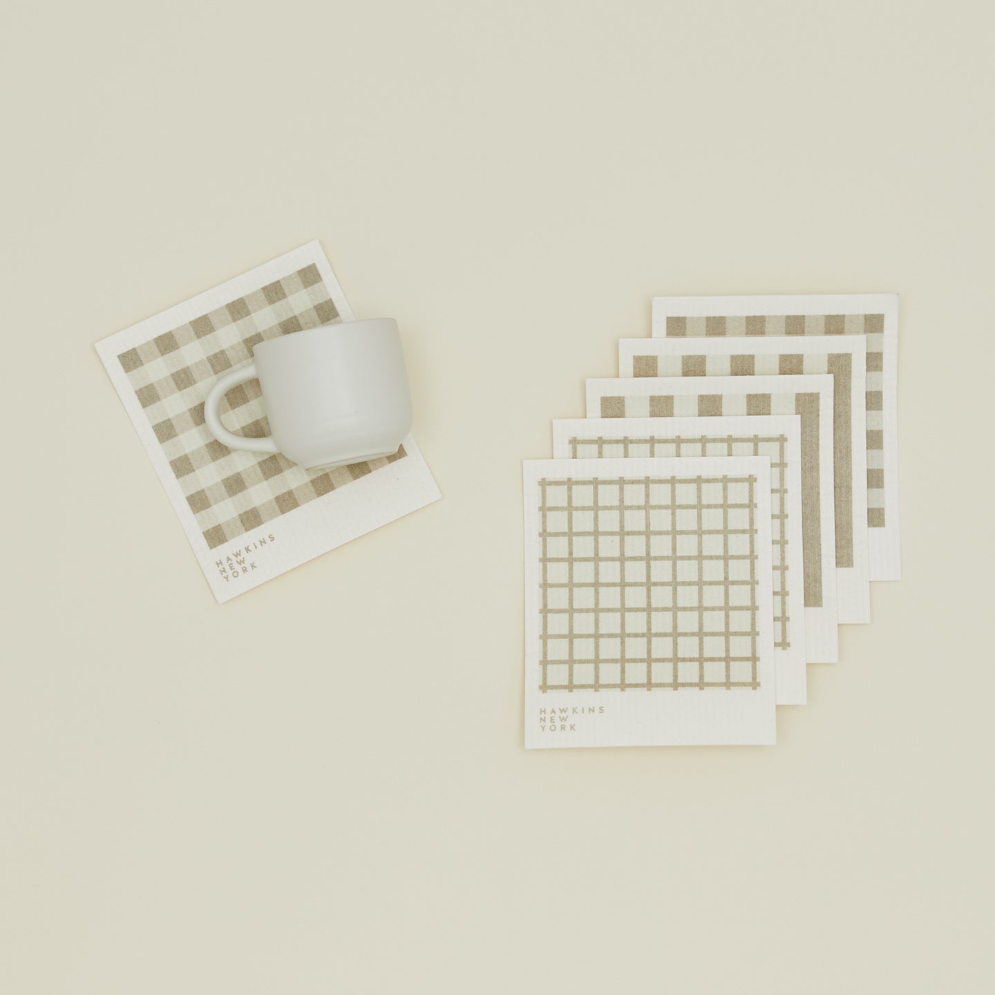 Essential Swedish Dishcloth, Set of 6 - Ivory/Flax