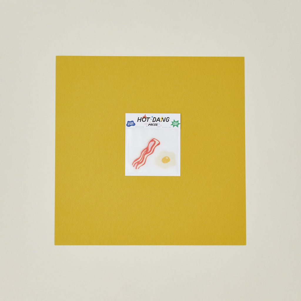 Bacon + Egg Iron-On Art Pair